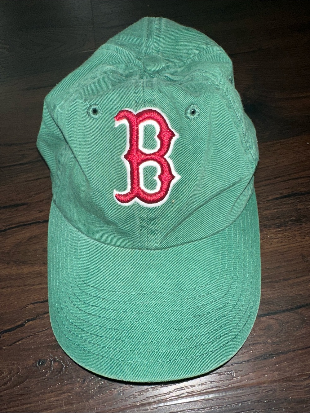 Boston Red Sox New Era Green Baseball Cap with Red 'B' Embroidery Shamrock Small